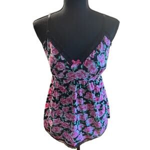 Laura Ashley Floral Babydoll Sleep Top – Size Large